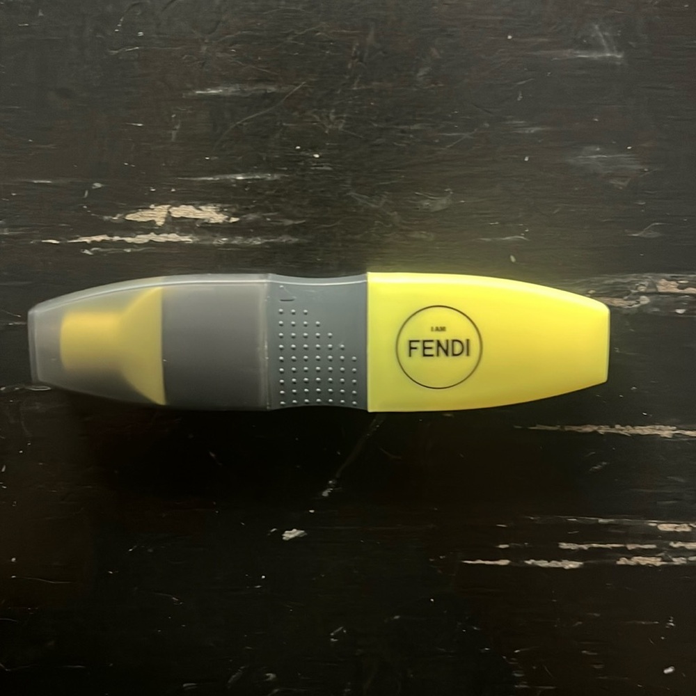 Fendi yellow highlighter NWOT